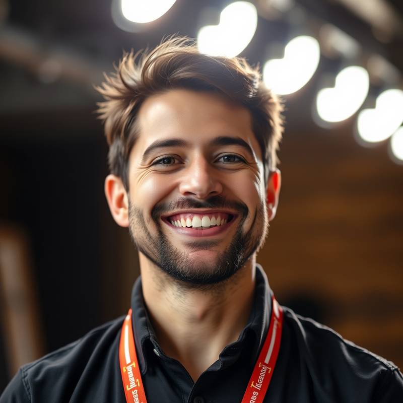 Instructor smiling